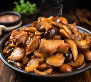 榛子蘑炒肉，美味與營養(yǎng)并存的家常佳肴