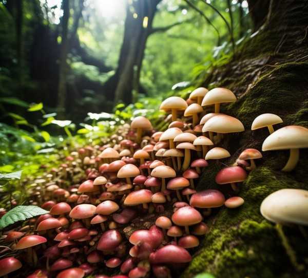 湖南野生蘑菇，大自然的馈赠与餐桌上的美食奇遇,湖南野生蘑菇，大自然的馈赠与美食的诱惑,口感,第1张
