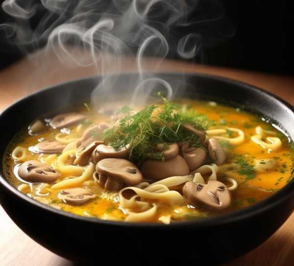 香菇面盛宴，视觉与味蕾的双重诱惑,香菇面图片，一场视觉与味觉的盛宴,口感,健康,第1张