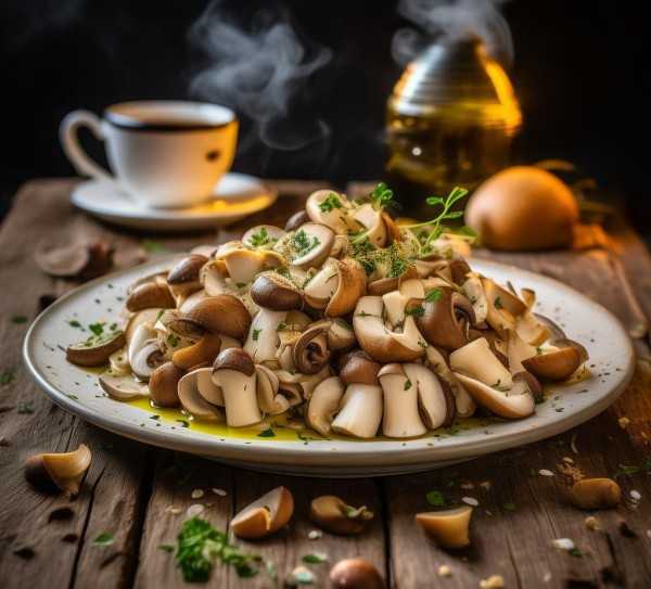 香菇菜的美味营养图鉴，视觉与味蕾的双重盛宴,香菇菜的魅力，美味与营养并存的美图盛宴,口感,健康,第1张