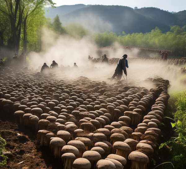 我国香菇产业蓬勃发展的精彩瞬间,香菇种植图片，探索我国香菇产业的蓬勃发展,蓬勃发展,第1张