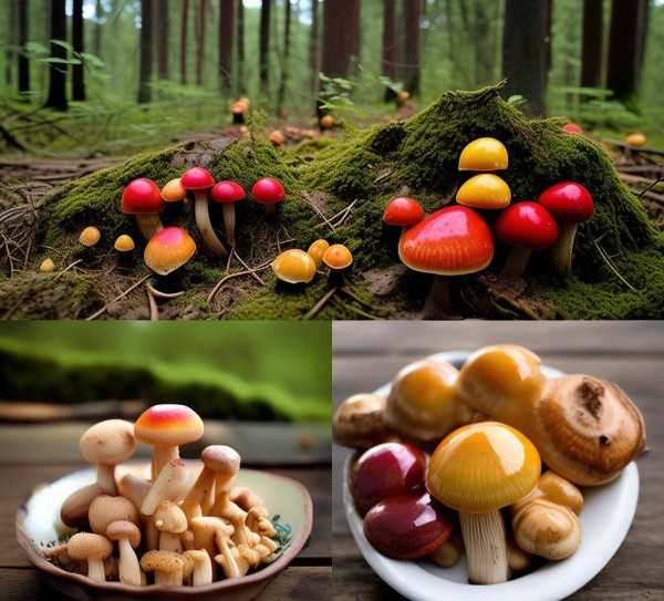 北国山珍，野生蘑菇，大自然的餐桌盛宴,北方野生蘑菇，大自然的馈赠与餐桌上的佳肴,口感,健康,第1张