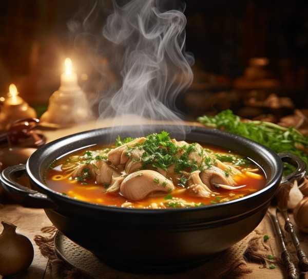 香菇炖鸡美食图鉴，家常视觉盛宴解析,香菇炖鸡，家常美食的视觉盛宴——精美图片解析,口感,健康,第1张