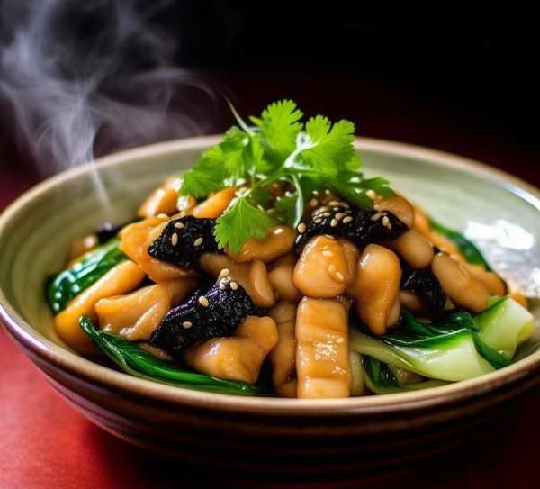 家常营养盛宴，黑木耳炒油菜，美味加分,黑木耳炒油菜，家常美味，营养满分,口感,健康,黑木耳,第1张