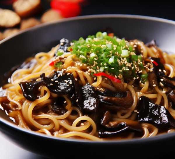 家常新宠，黑木耳拌面，营养美味一网打尽,黑木耳拌面，营养美味的家常面条新主,口感,健康,黑木耳,第1张