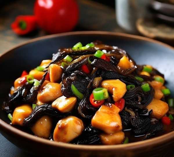 营养满分，一学就会！家常黑木耳炒鸡绝妙食谱大公开,黑木耳炒鸡，家常美味，营养满分，一学就会的绝妙佳肴！,口感,健康,黑木耳,第1张
