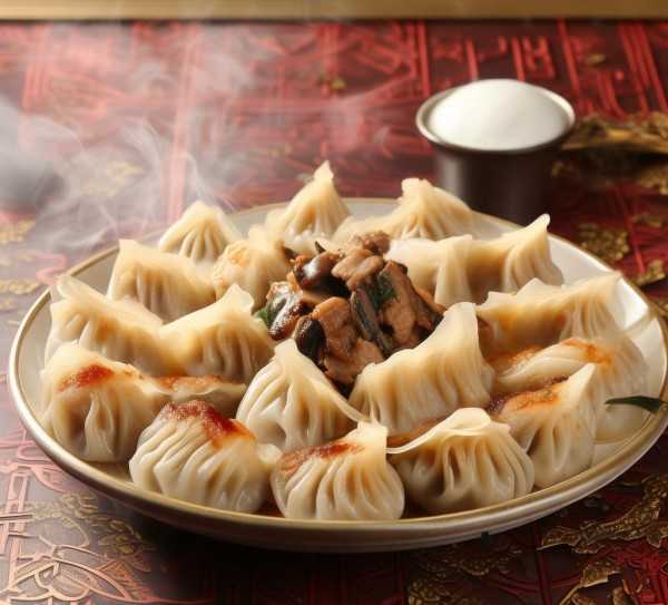 传统与创新交融，香菇猪肉饺子视觉盛宴,香菇猪肉饺子，传统美味与现代视觉的完美融合——饺子图片赏析,口感,香菇,第1张