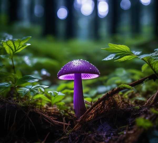 探寻紫色野生蘑菇，大自然的神秘珍馐,紫色野生蘑菇，大自然的神秘馈赠,口感,野生蘑菇,生长环境,第1张
